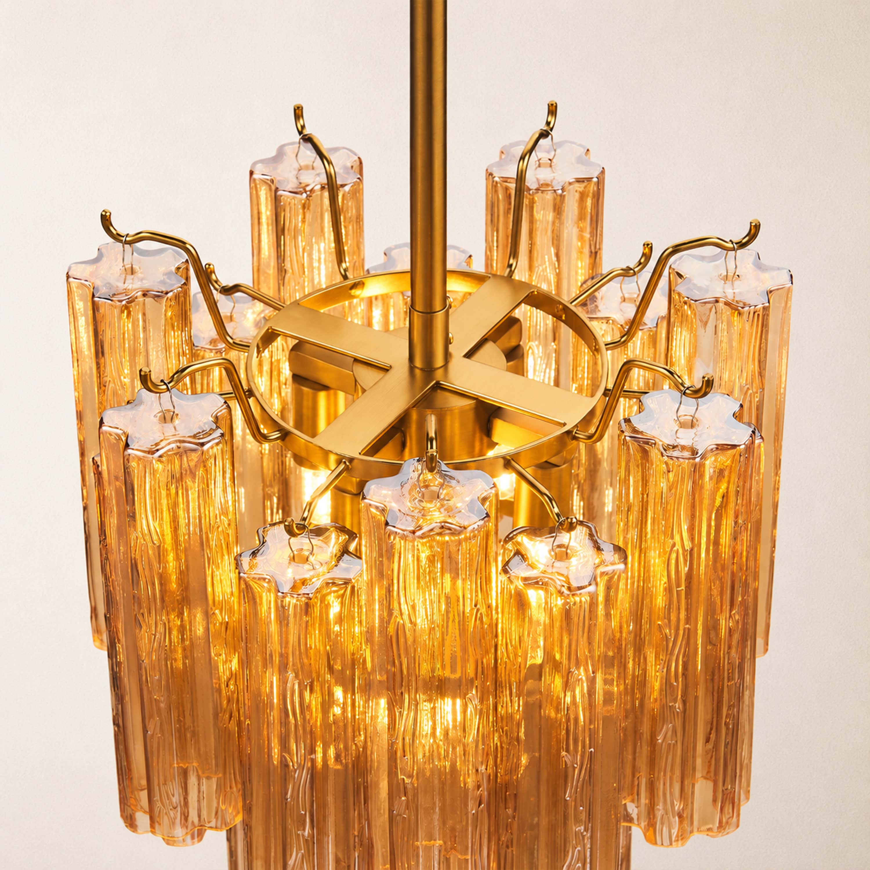 Dawel Glass Round Chandelier 12"D