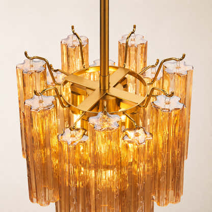 Dawel Glass Round Chandelier 12"D