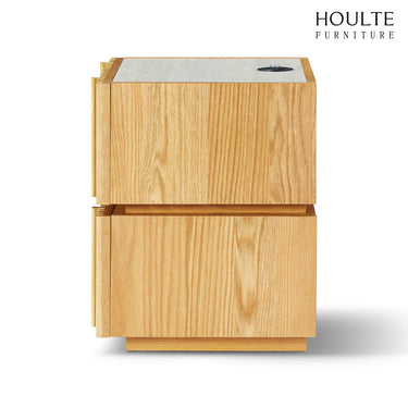 Isla Oak Nightstand 19.7" W