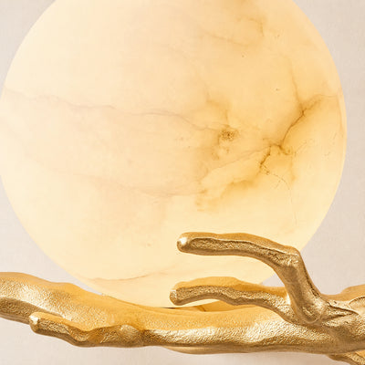 ArborLith Alabaster Round Wall Sconce