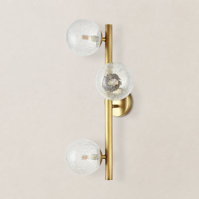 Elowen Glass Globe Wall Sconce 20"H