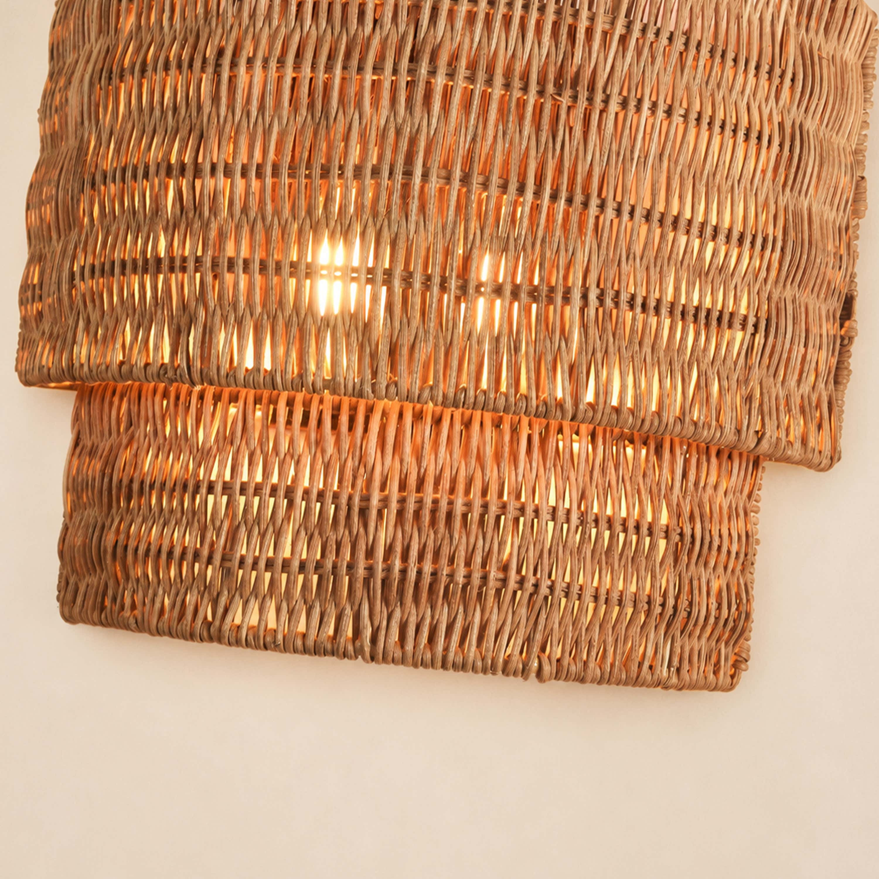 Cavana Rattan Wall Sconce