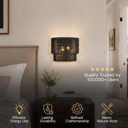 Cavana Rattan Wall Sconce