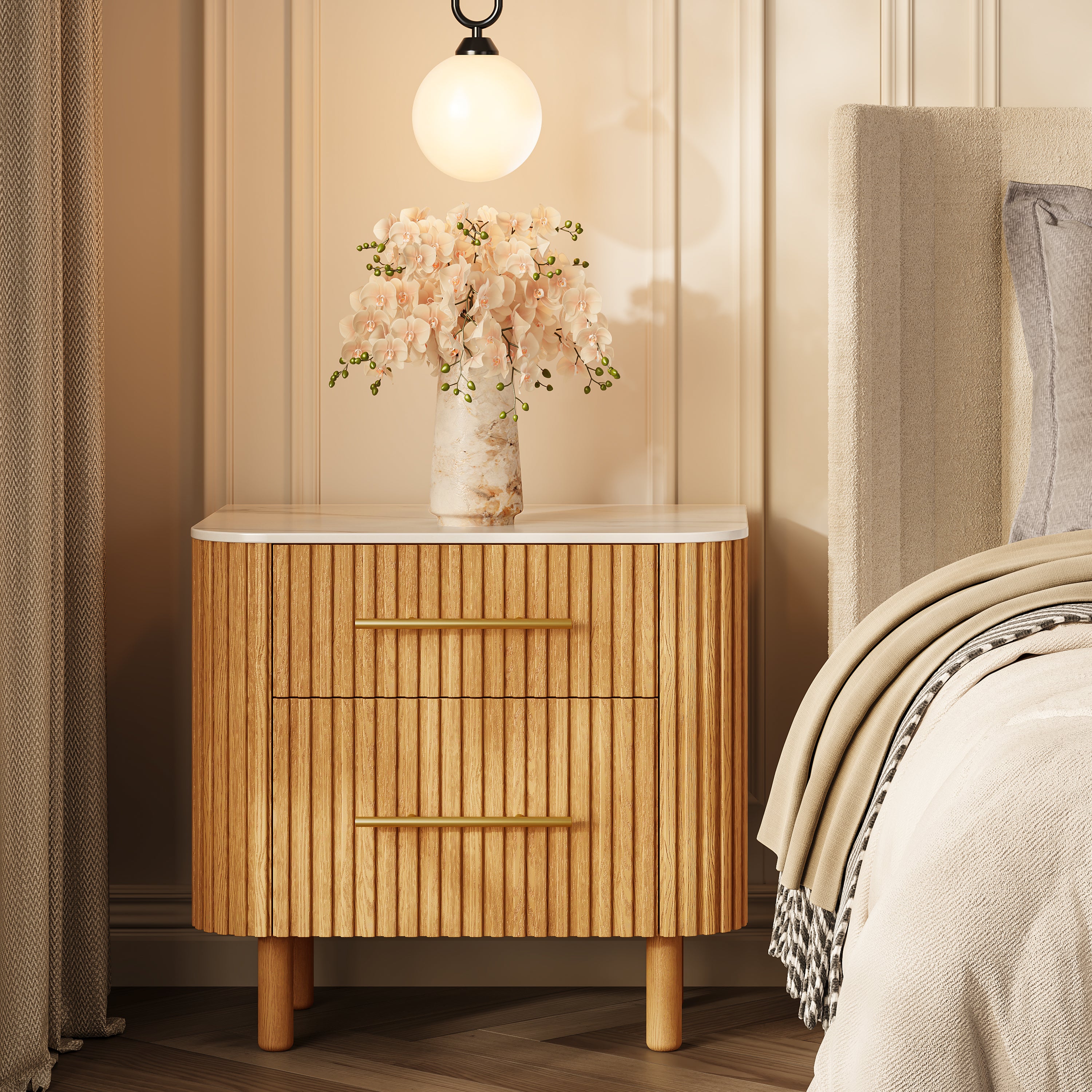 Charlie Sintered Stone Nightstand 26