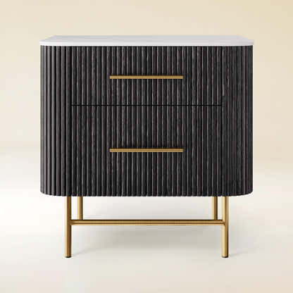 Ewan Sintered Stone Nightstand 26"W