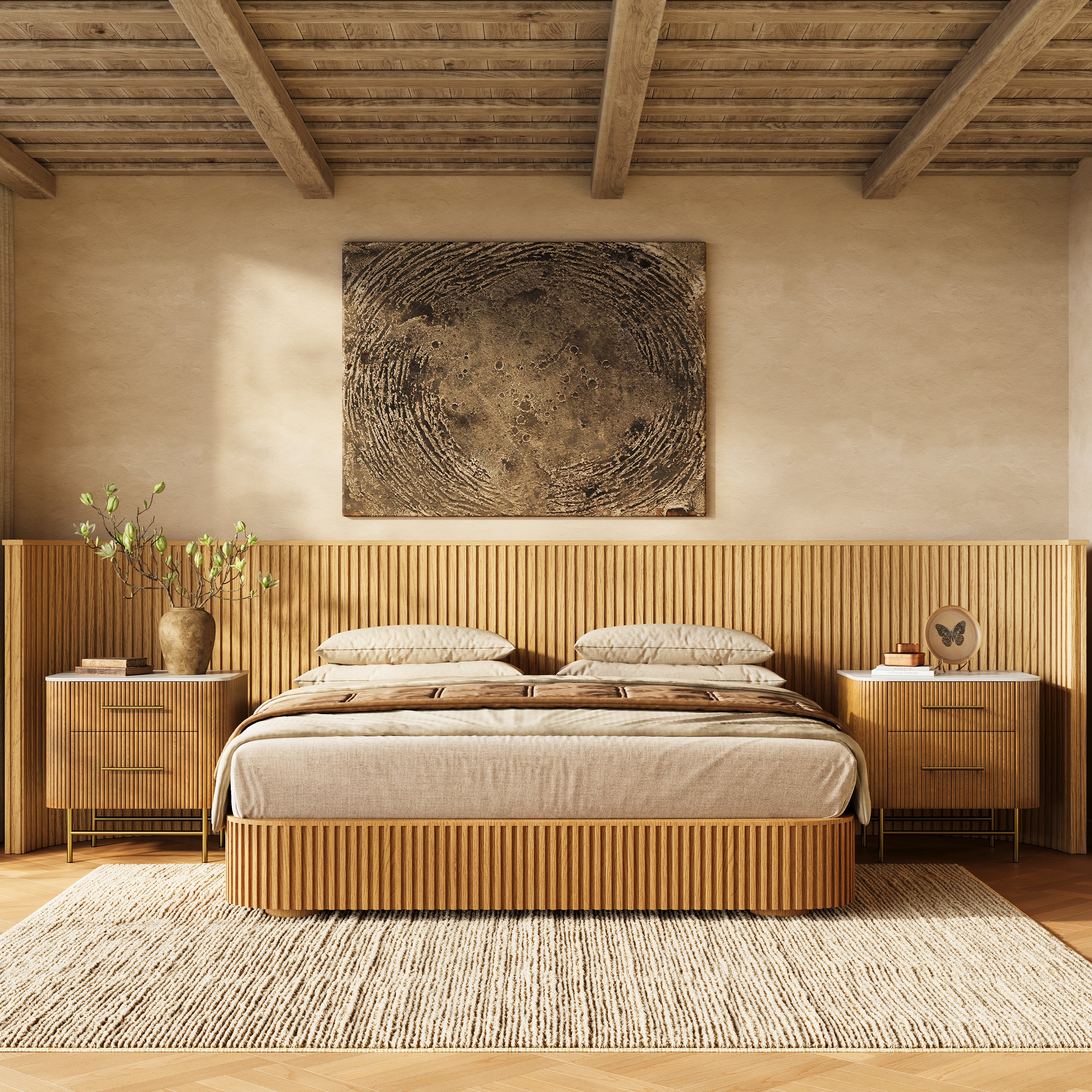 Ewan Sintered Stone Nightstand 26"W