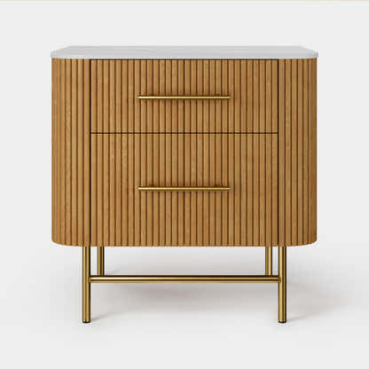 Ewan Sintered Stone Nightstand 26"W