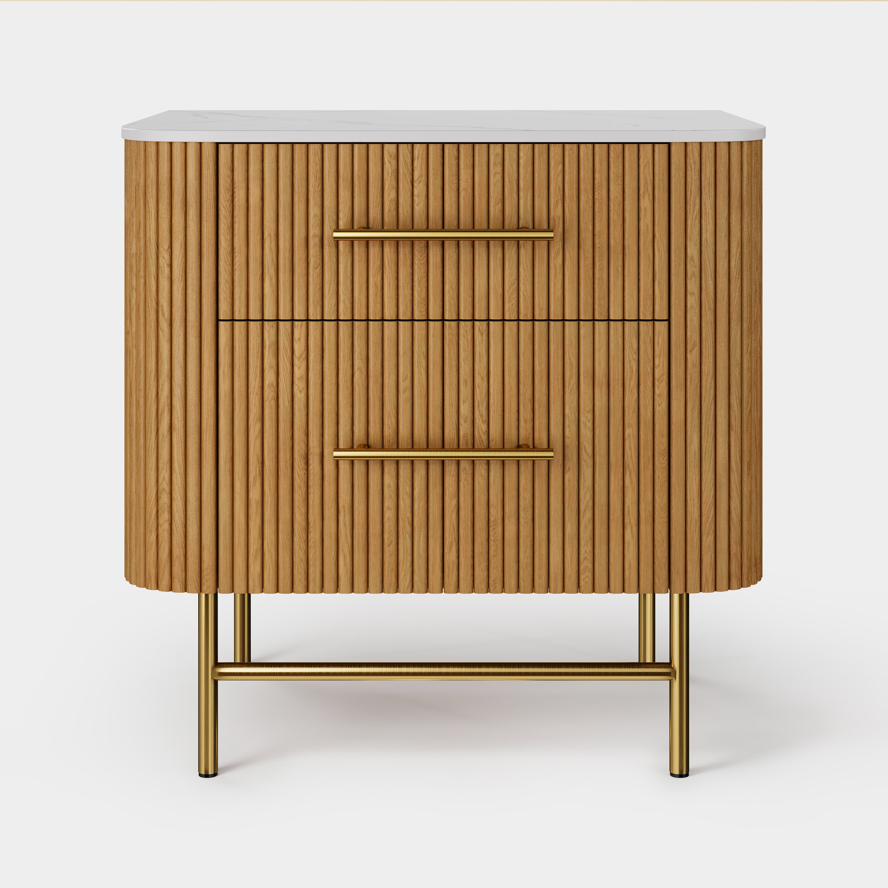 Ewan Sintered Stone Nightstand 26"W