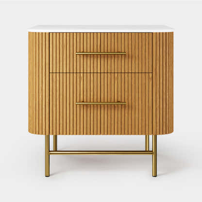 Ewan Sintered Stone Nightstand 26"W