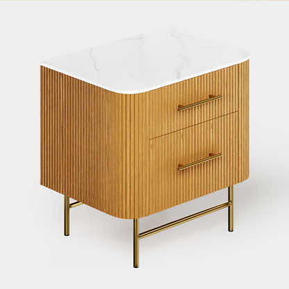 Ewan Sintered Stone Nightstand 26"W
