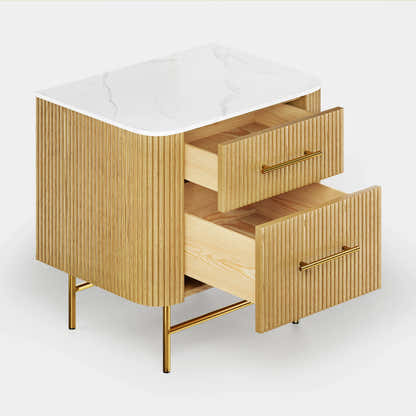 Ewan Sintered Stone Nightstand 26"W