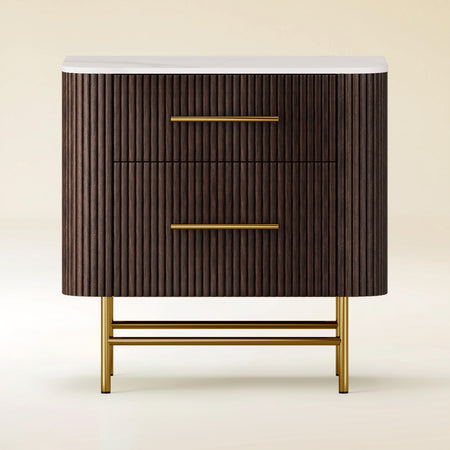 Ewan Sintered Stone Nightstand 26"W