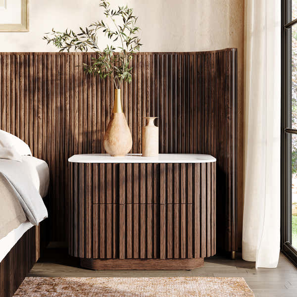 Riley Nightstand 30 – substantial presence for bedrooms with taller beds and more storage needs