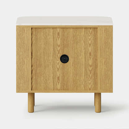 Charlie Sintered Stone Nightstand 26" W