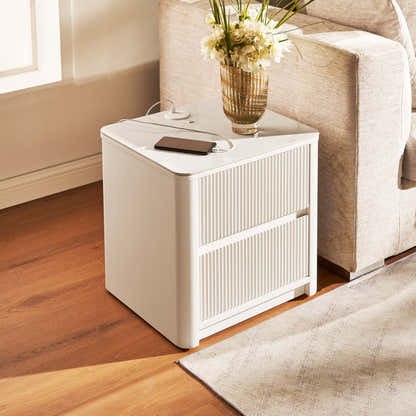 Celia Burnt Stone Nightstand 20"