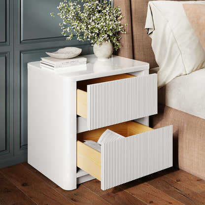 Celia Burnt Stone Nightstand 20"