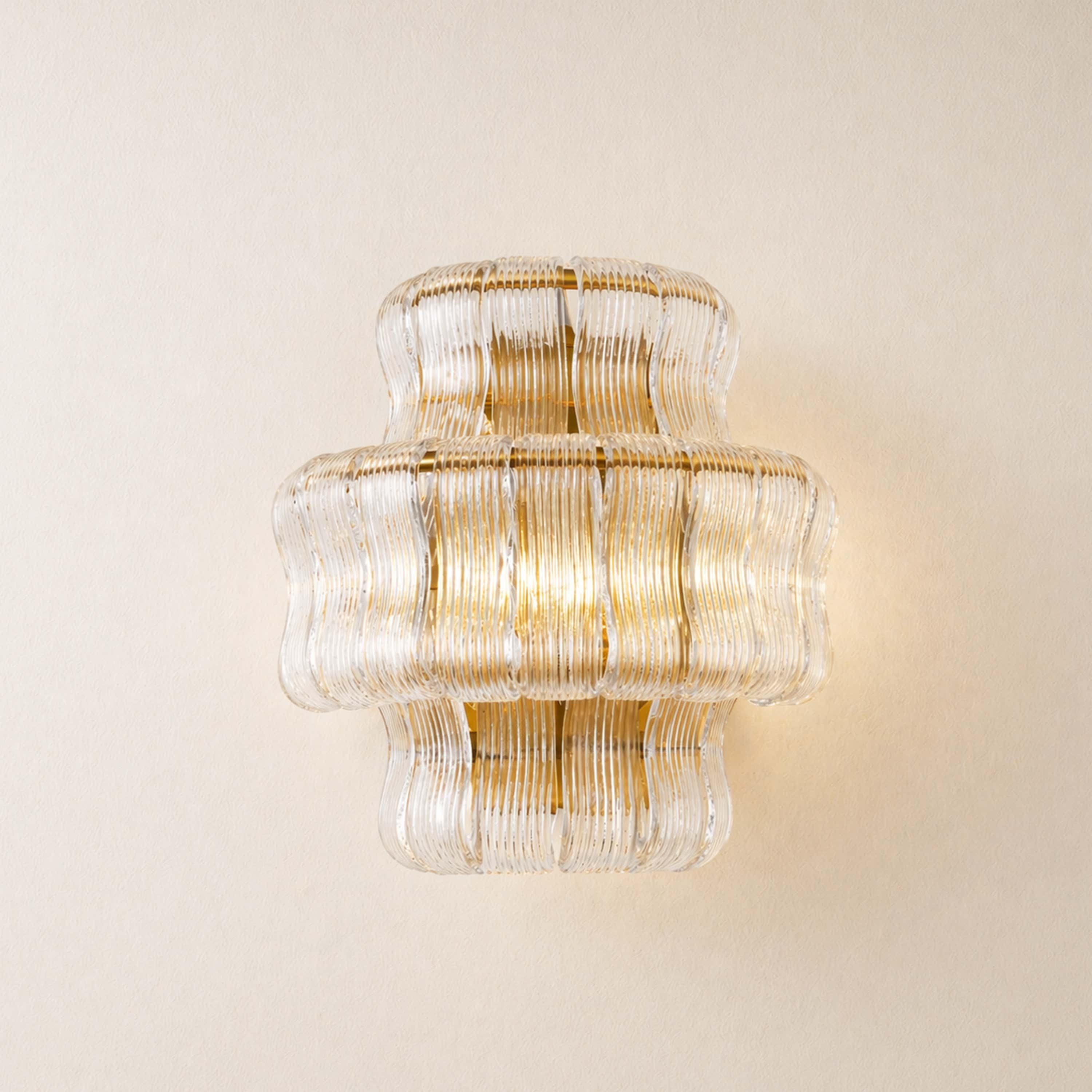 Ondalia Tiered Glass Wall Sconce