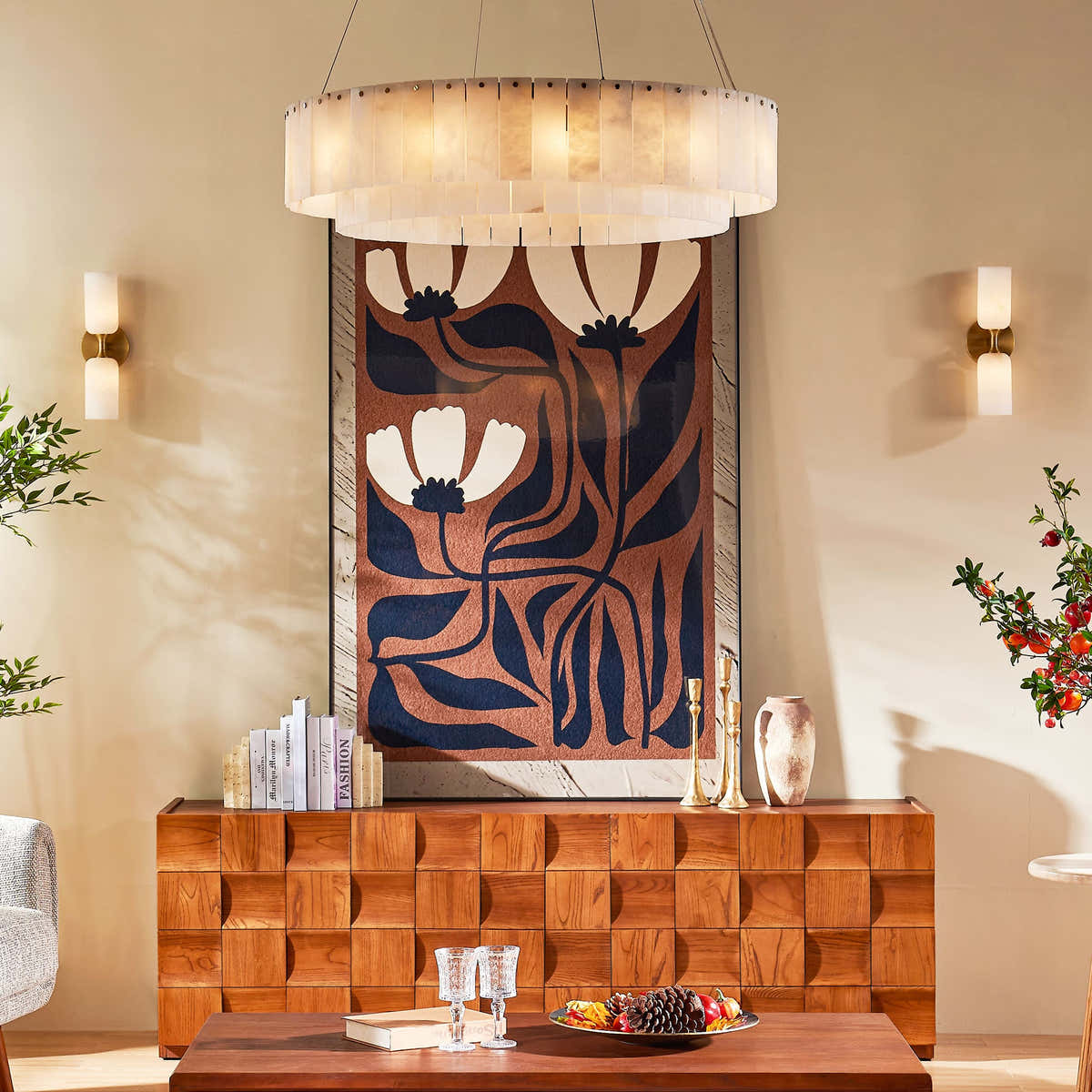 Axis Alabaster Wall Sconce 13.9