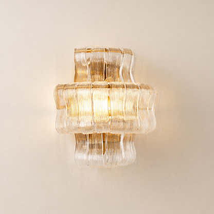 Ondalia Tiered Glass Wall Sconce