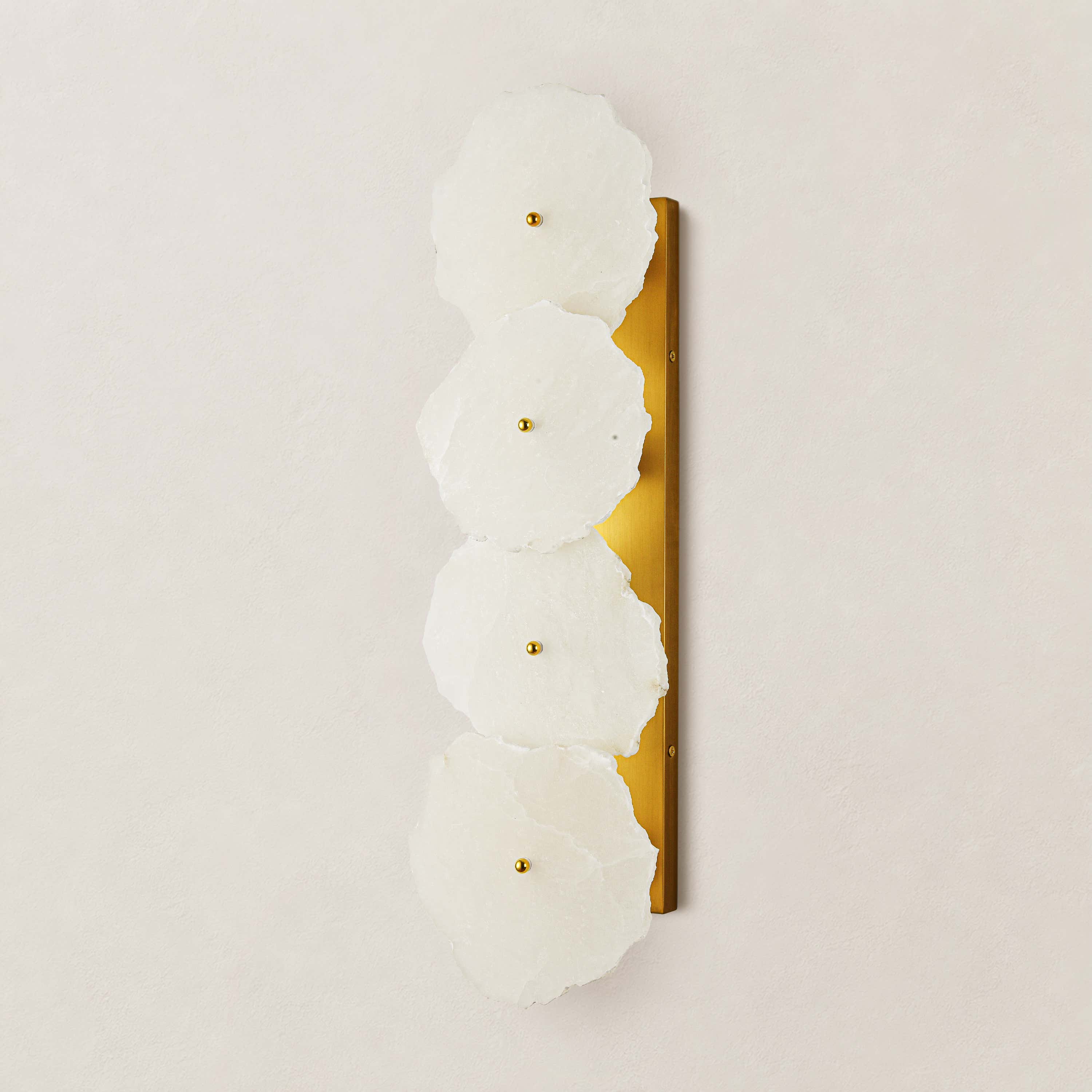 Moira Alabaster 4 Lights Wall Sconce