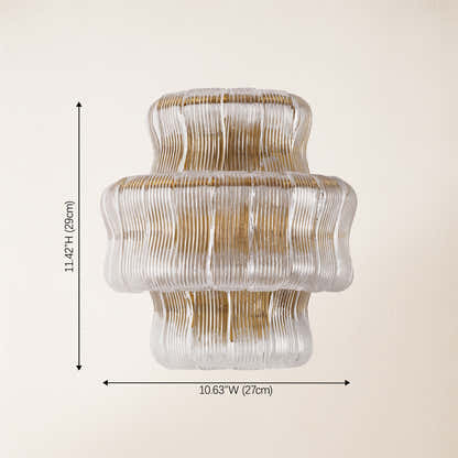 Ondalia Tiered Glass Wall Sconce
