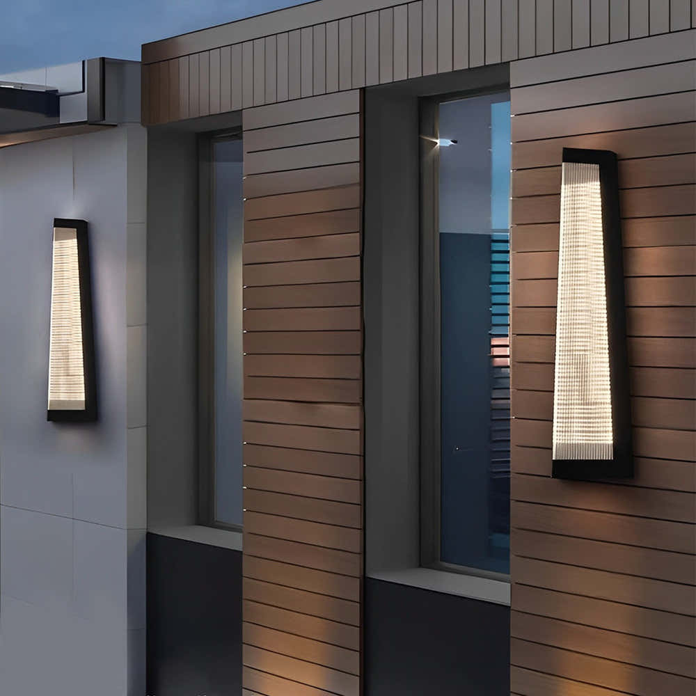 Armorglow Striped Acrylic LED Outdoor Wall Light