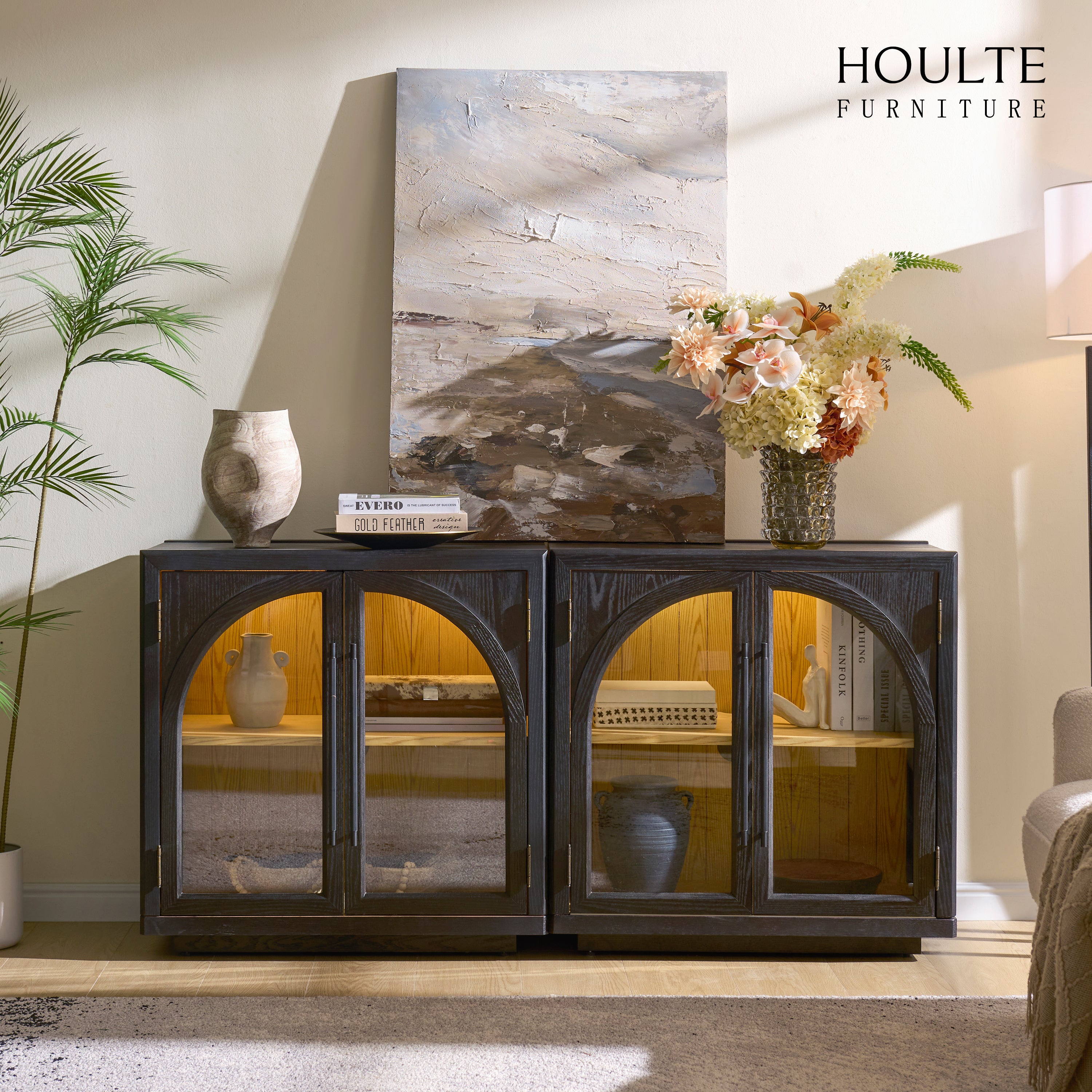 Alvar Arched Media Console（Set of 2）