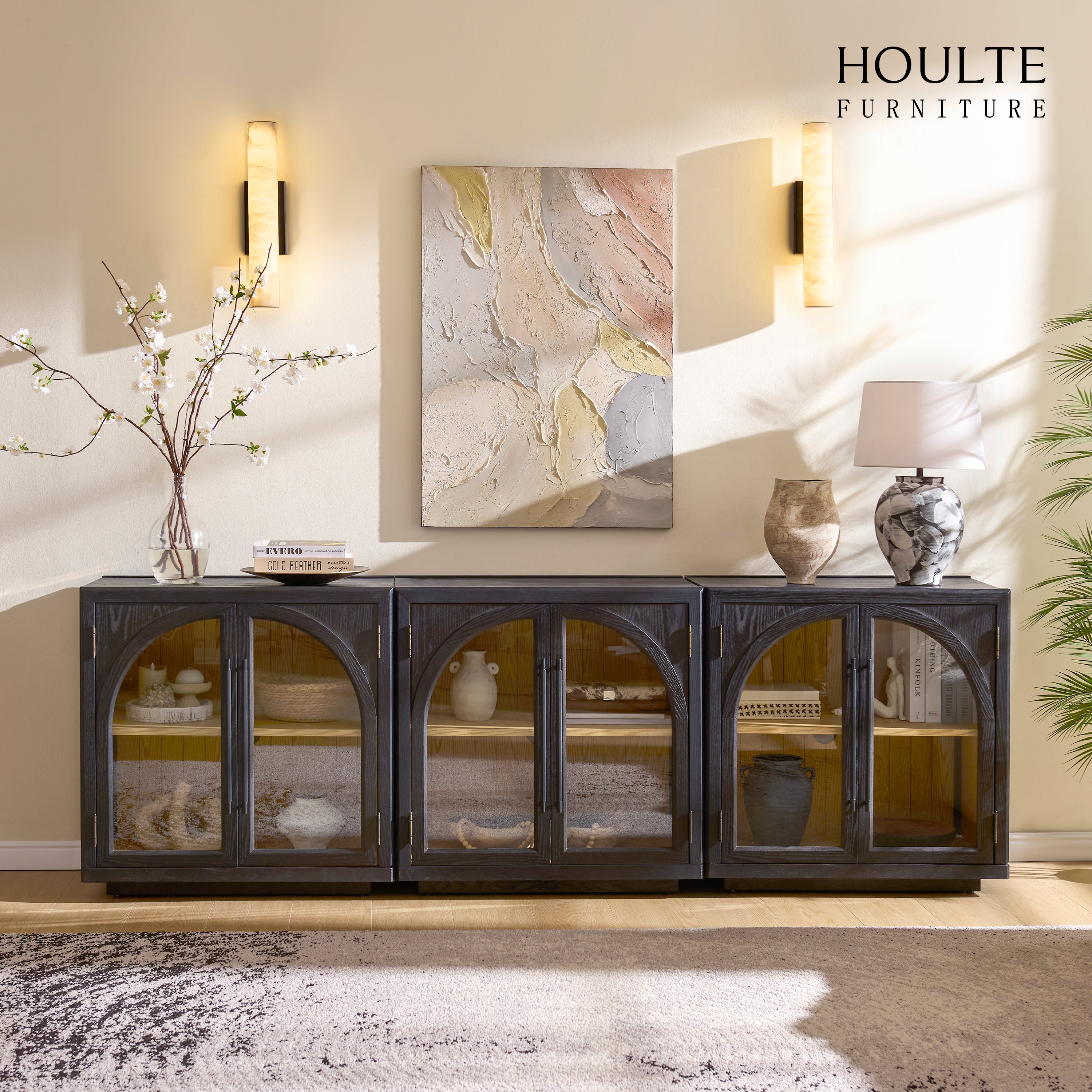 Alvar Arched Media Console（Set of 3）