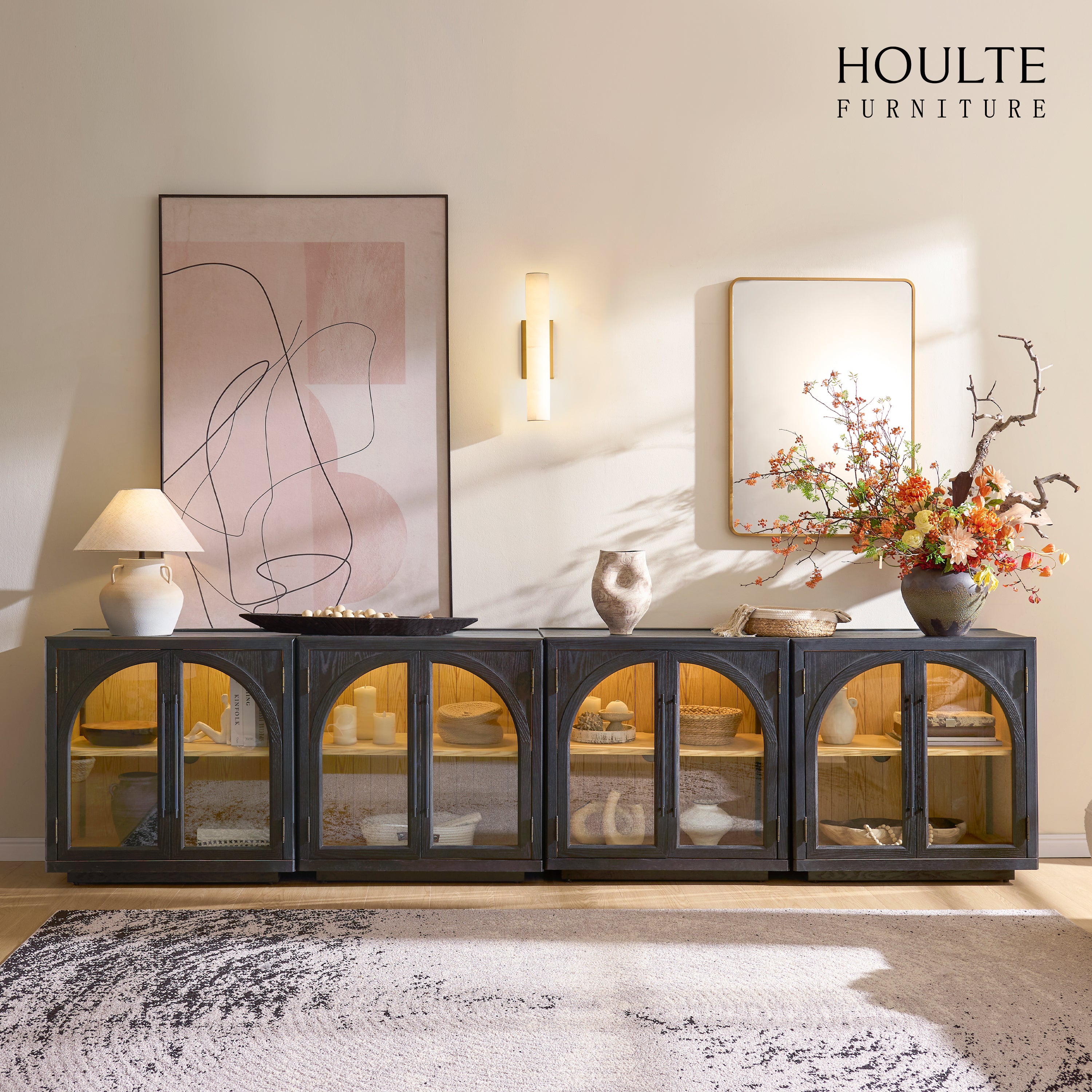 Alvar Arched Media Console（Set of 4）