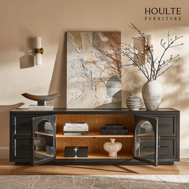 Alvar Oak Media Console 80"W