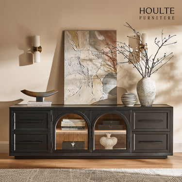 Alvar Oak Media Console 80"W