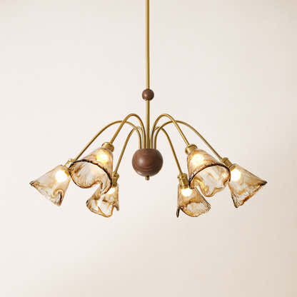 Ambrea Tulip Glass Chandelier