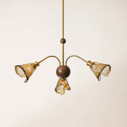 Ambrea Tulip Glass Chandelier