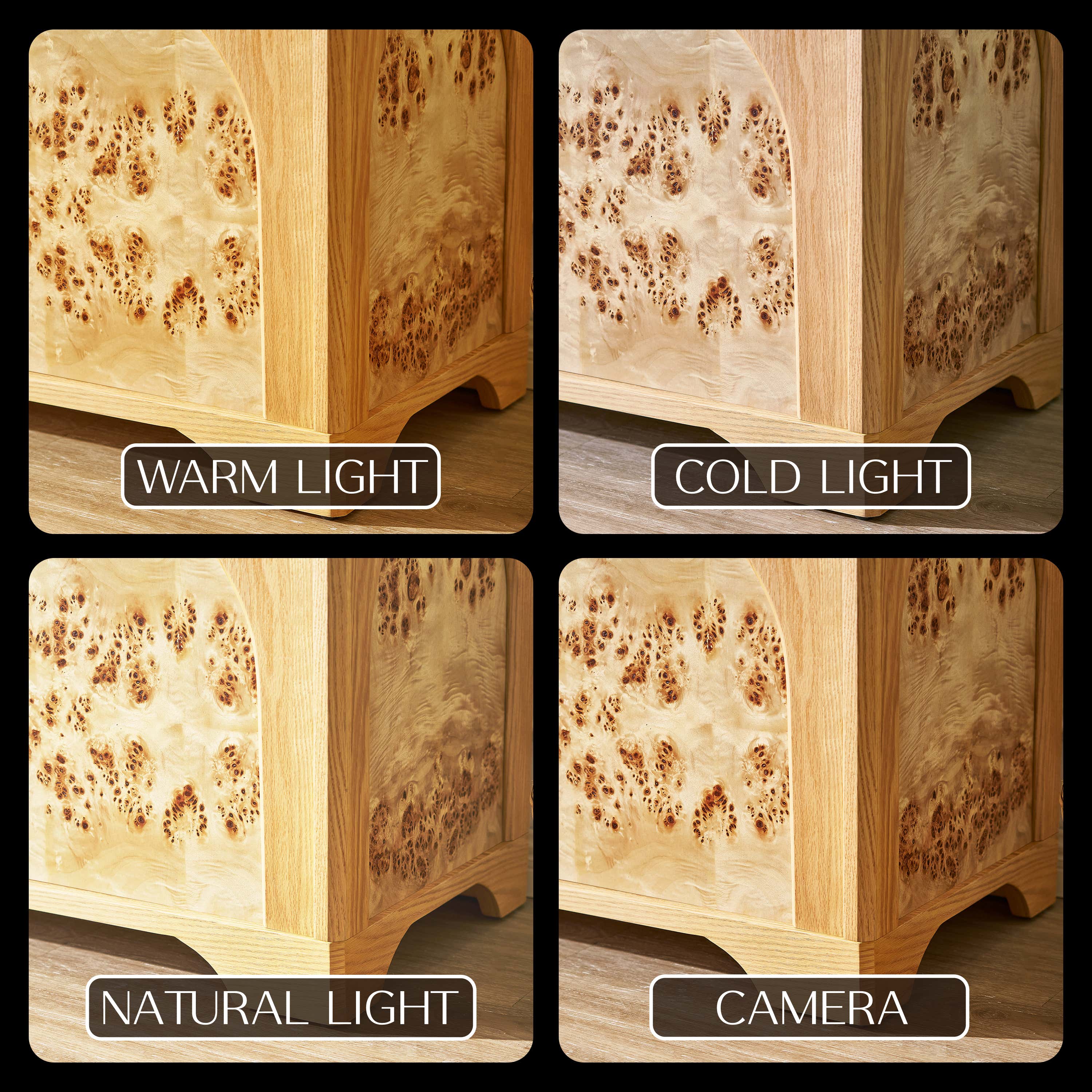 Aurora Oak Coffee Table 47"