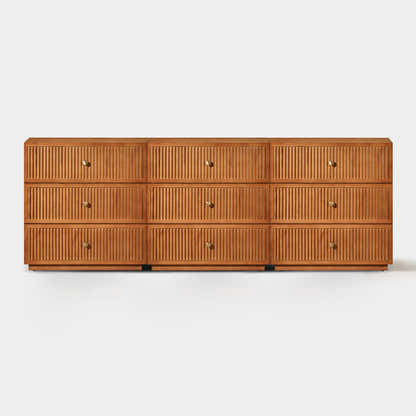 Avery Oak Drawer 90"W(Set of 3)