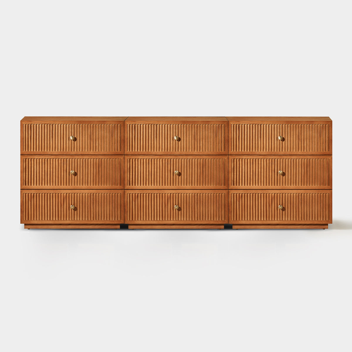 Avery Oak Drawer 90"W(Set of 3)