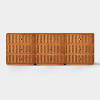 Avery Oak Drawer 90"W(Set of 3)