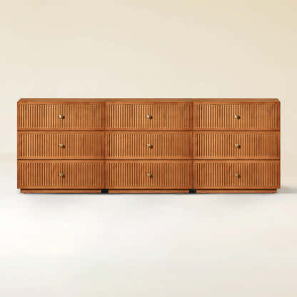 Avery Oak Drawer 90"W(Set of 3)