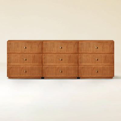 Avery Oak Drawer 90"W(Set of 3)