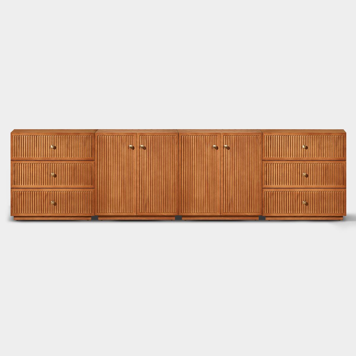 Avery Oak Modular Media Console 120"W
