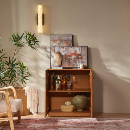 Avery Oak Media Console 90"W(Set of 3)