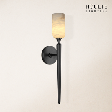 Axis Alabaster 1 Light Wall Sconce 21.6"H