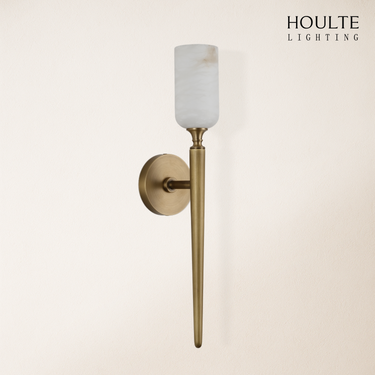 Axis Alabaster 1 Light Wall Sconce 21.6"H