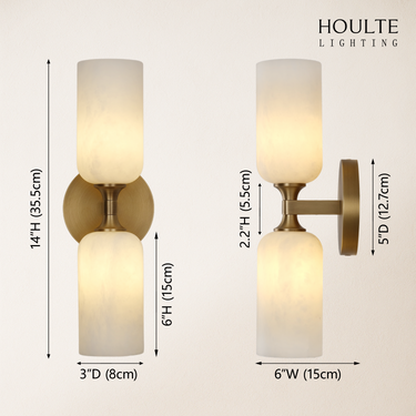 Axis Alabaster Wall Sconce 13.9"