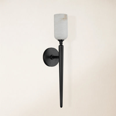 Axis Alabaster 1 Light Wall Sconce 22"H
