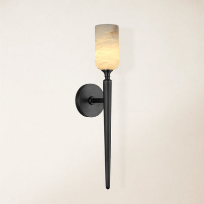 Axis Alabaster 1 Light Wall Sconce 22"H