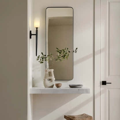 Axis Alabaster 1 Light Wall Sconce 22"H