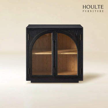 Alvar Arched Oak Storage Cabinet