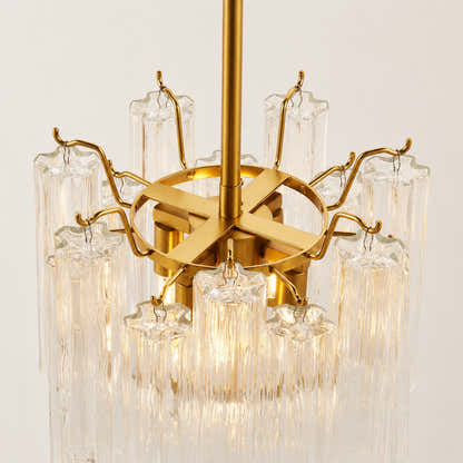 Dawel Glass Round Chandelier 12"D