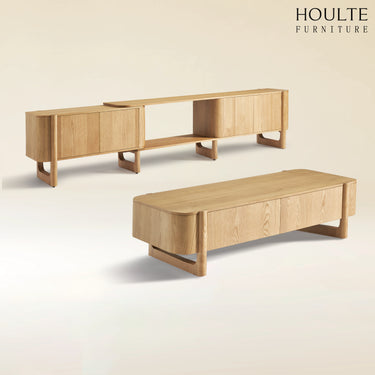 Silas Extendable TV Stand and Coffee Table Set